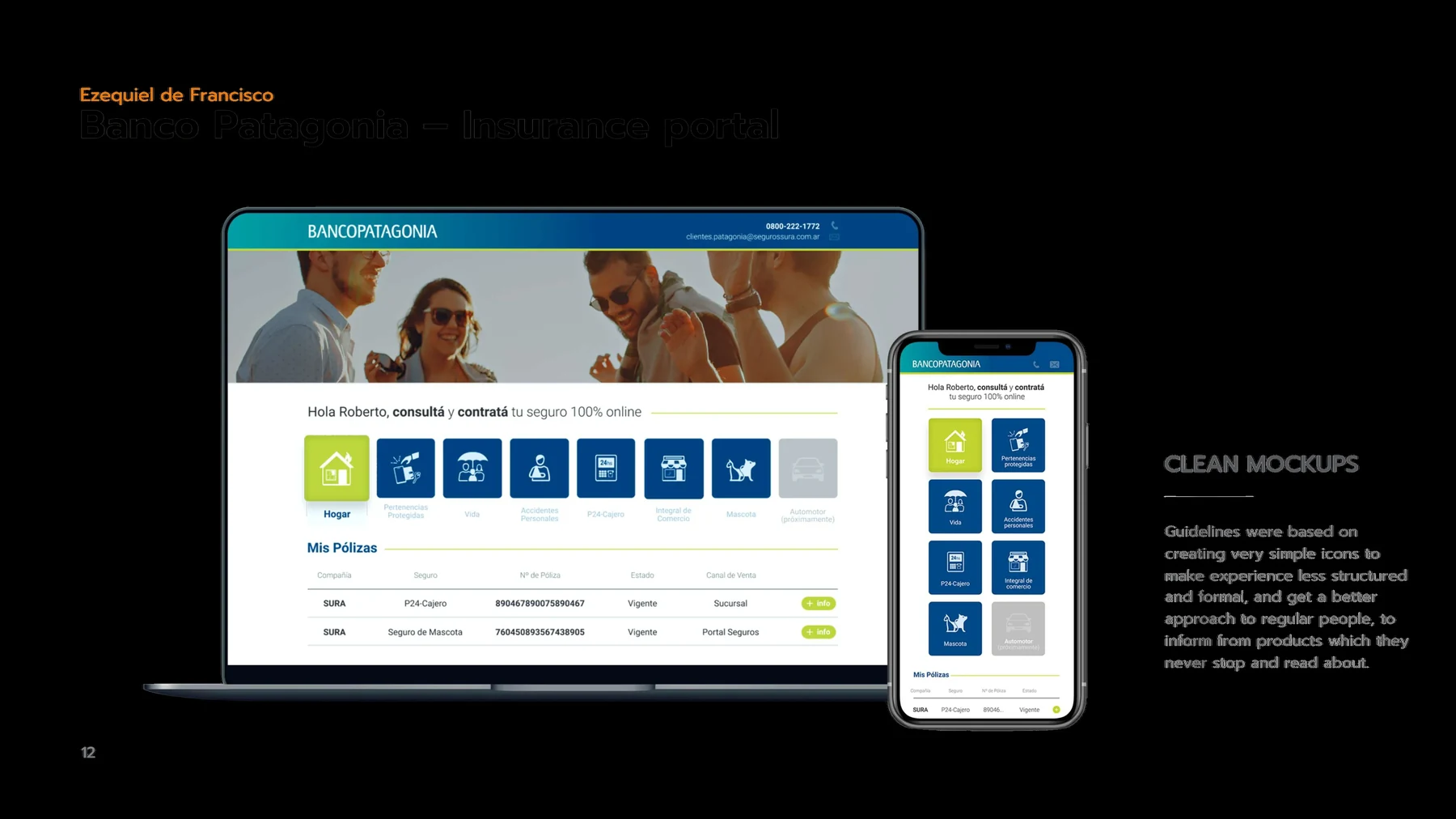 Banco Patagonia — Insurance Portal