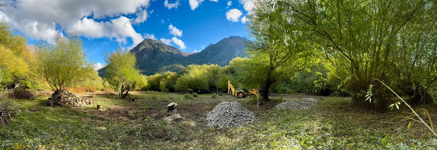 Construction site in Patagonia